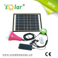 Linterna LED Solar recargable con panel solar móvil y cargador y 6W